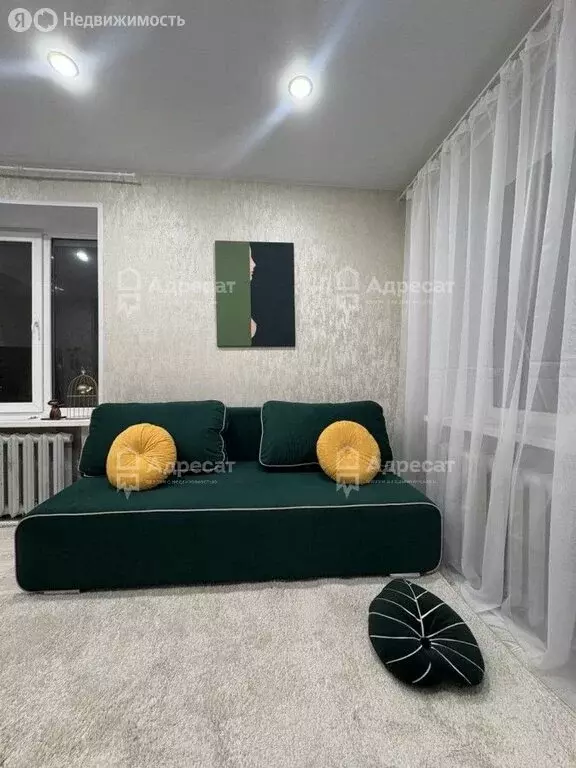 1-комнатная квартира: Волгоград, посёлок Ангарский, улица Тургенева, ... - Фото 2