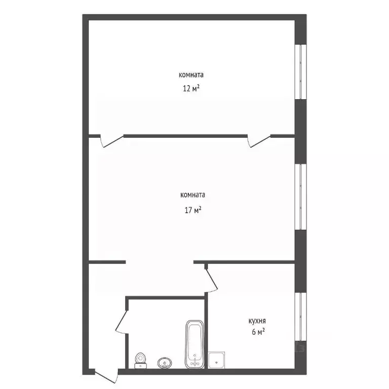 2-к кв. Красноярский край, Красноярск имени газеты Красноярский ... - Фото 2