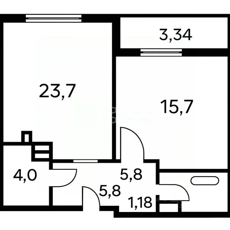 1-к кв. Санкт-Петербург бул. Вилькицкий, 4 (50.0 м) - Фото 2