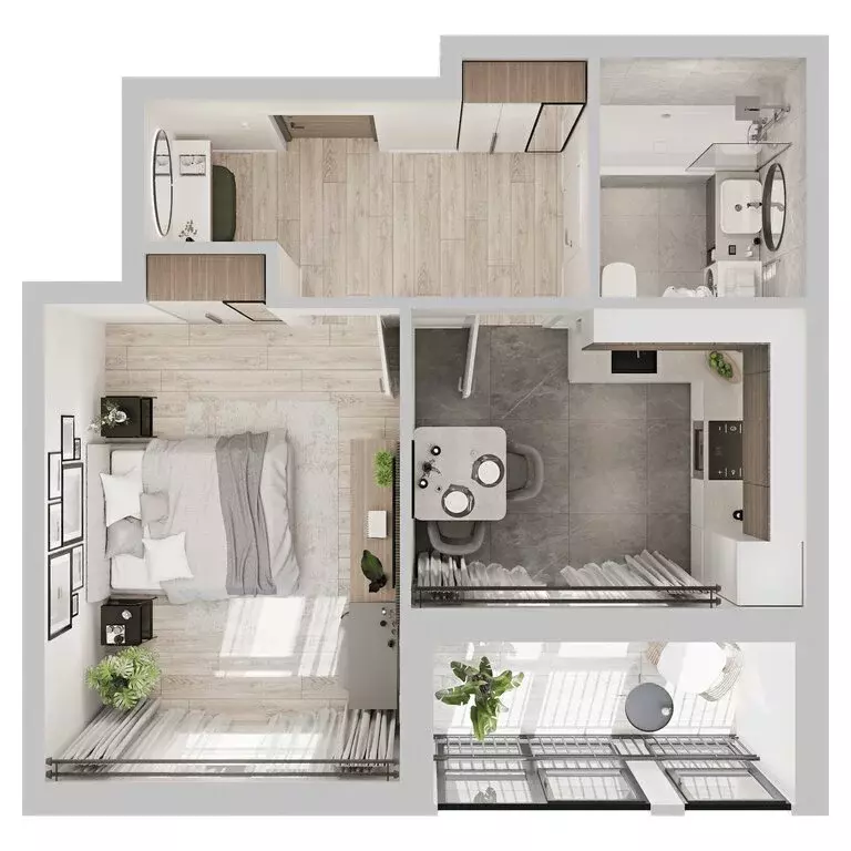 1-комнатная квартира: Кострома, микрорайон Новый город (38.2 м) - Фото 2