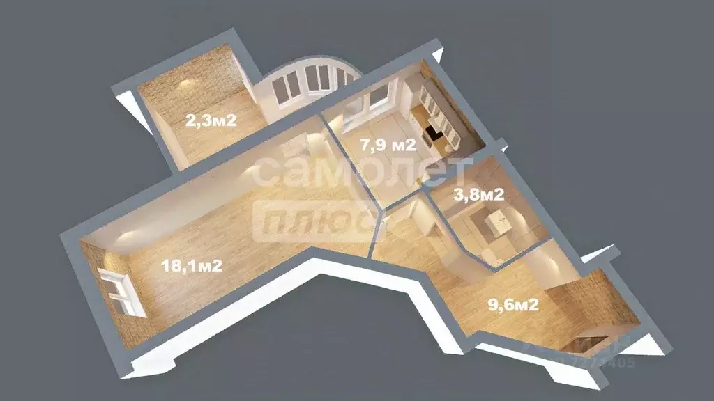 1-к кв. Самарская область, Тольятти Революционная ул., 11б (39.5 м) - Фото 1