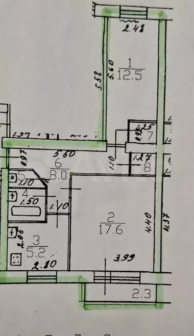 2-к. квартира, 49 м, 2/5 эт. - Фото 0