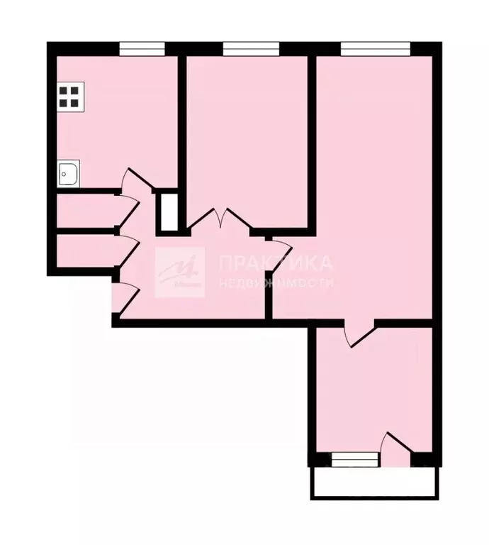 3-к кв. Москва Ферганская ул., 16К1 (59.0 м) - Фото 2
