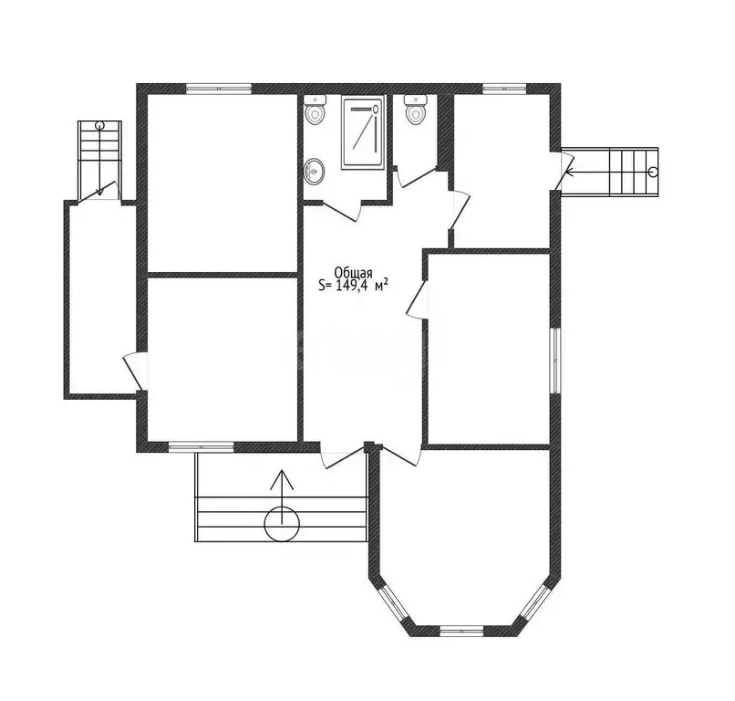 Дом в село Сростки, Чуйская улица (149.4 м) - Фото 1