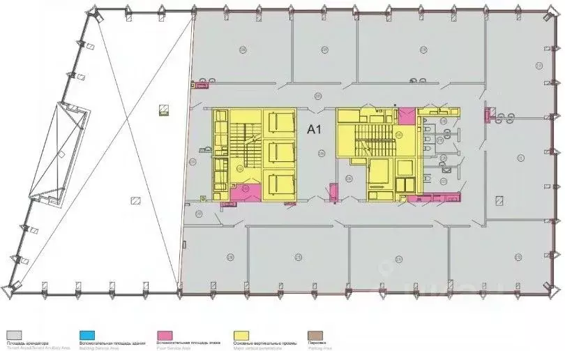 Офис в Москва Новоалексеевская ул., 16К5 (21700 м) - Фото 1