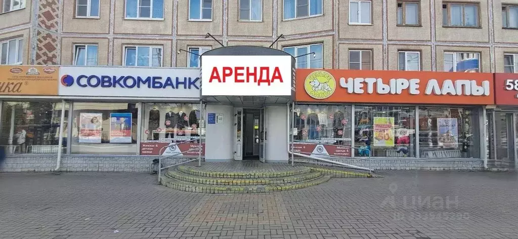 Торговая площадь в Калужская область, Калуга ул. Кирова, 64 (219 м) - Фото 1