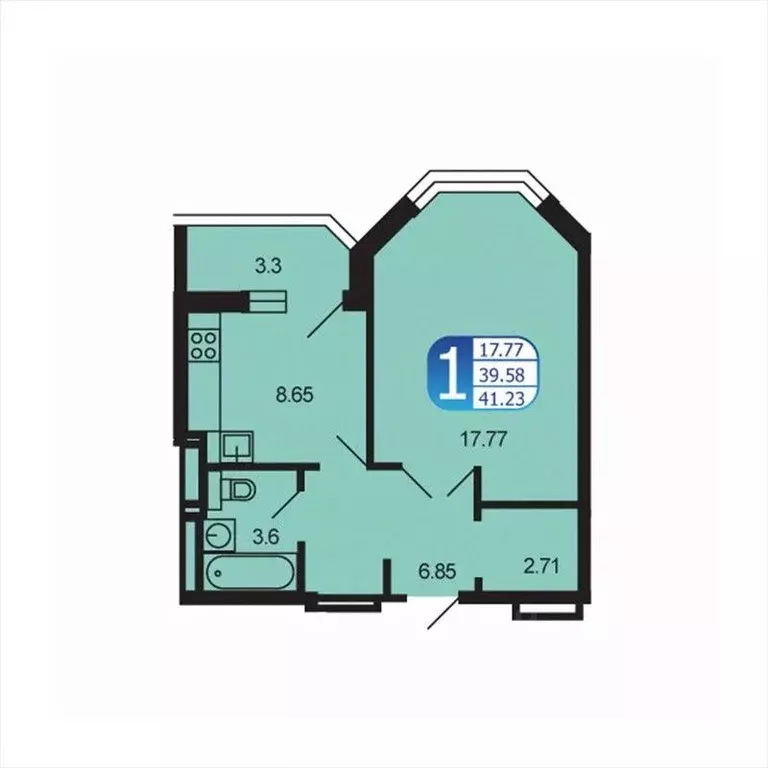 1-к кв. Московская область, Рузский муниципальный округ, Тучково пгт ... - Фото 1