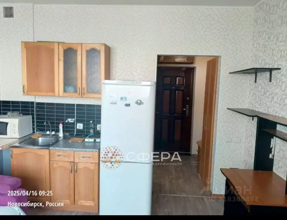 Студия Новосибирская область, Новосибирск ул. Одоевского, 1/8 (20.0 м) - Фото 1