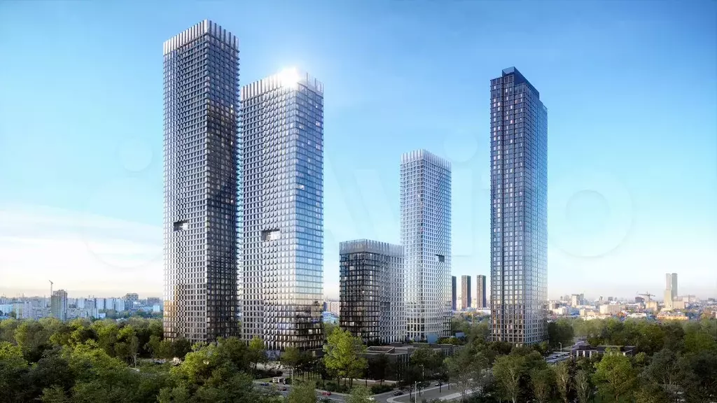 Квартира-студия, 32,9 м, 31/55 эт. - Фото 1