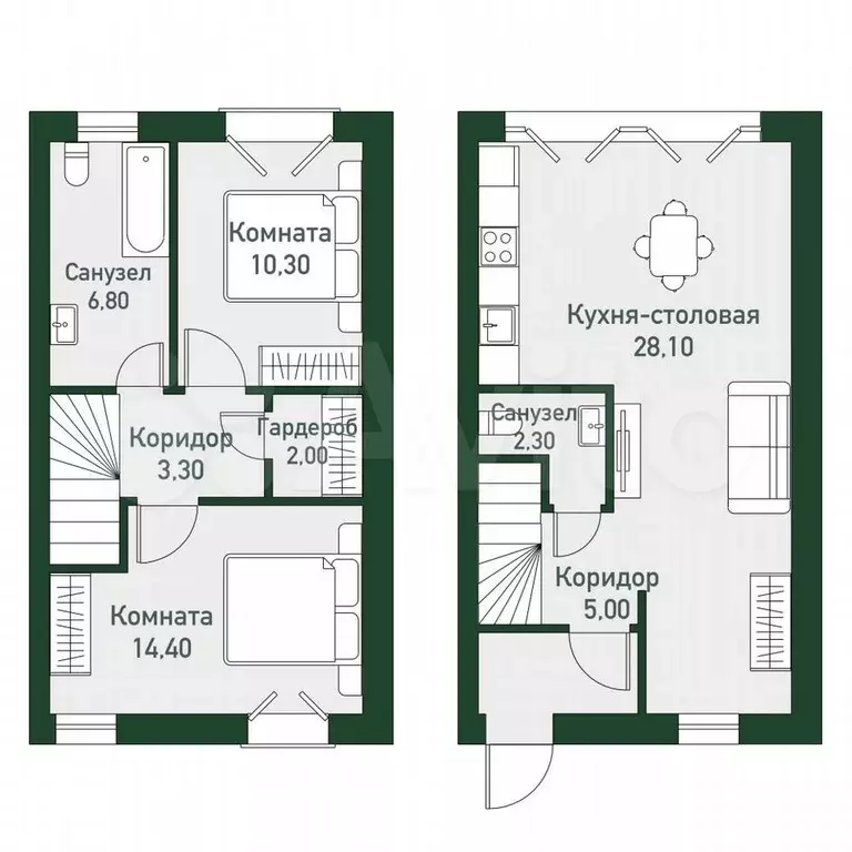 3-к. квартира, 74 м, 1/3 эт. - Фото 0