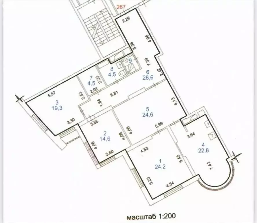 3-комнатная квартира: Москва, Русаковская улица, 31 (156 м) - Фото 0