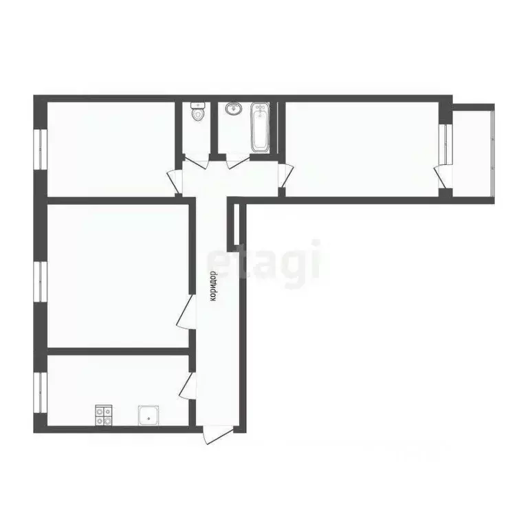 2-к кв. Тюменская область, Тюмень Холодильная ул., 13 (59.0 м) - Фото 0