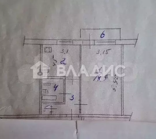 1-к. квартира, 34,6 м, 7/9 эт. - Фото 0
