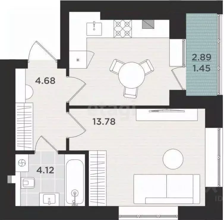 1-к кв. Калининградская область, Калининград ул. Героя России ... - Фото 2