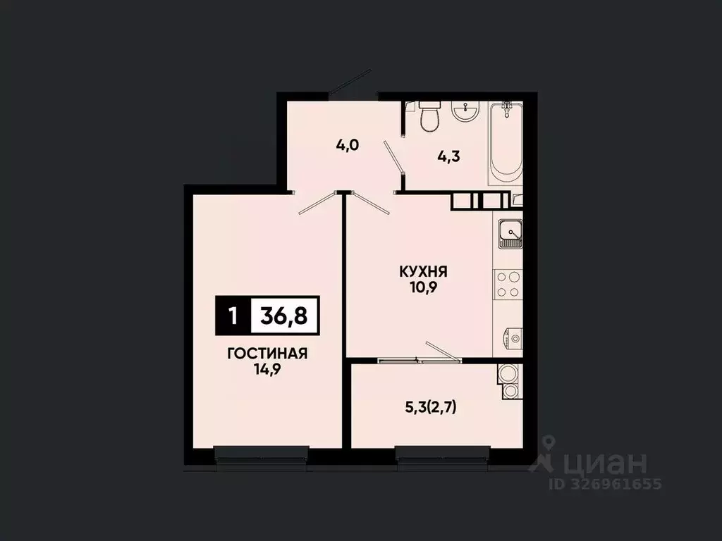 1-к кв. Ставропольский край, Кисловодск Моя Легенда жилой комплекс ... - Фото 2