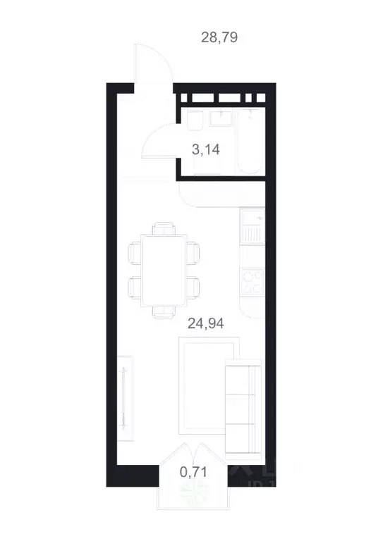 Студия Дагестан, Каспийск ул. М. Халилова, 1А (28.79 м) - Фото 1