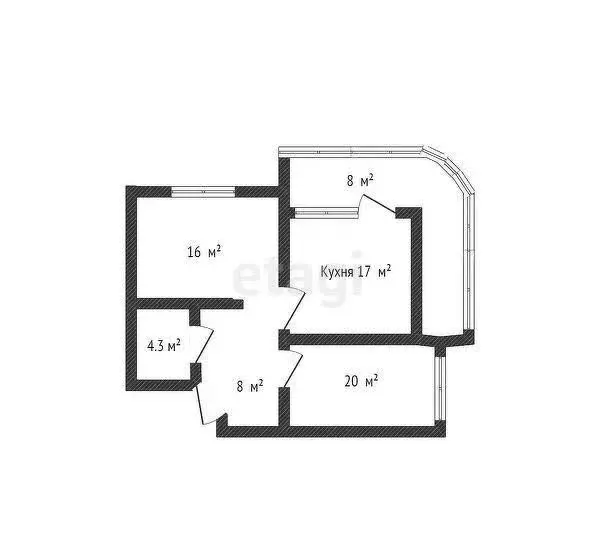 2-комнатная квартира: Краснодар, улица Григория Булгакова, 10 (58.8 м) - Фото 0