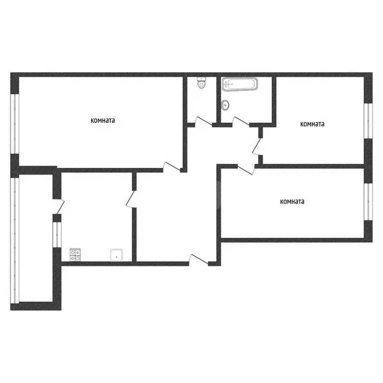 3-комнатная квартира: Кириши, улица Нефтехимиков, 18 (68.2 м) - Фото 1