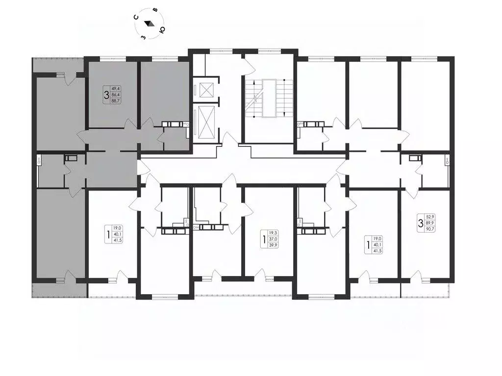 3-к кв. Воронежская область, Воронеж Первое Мая мкр, Май жилой ... - Фото 2