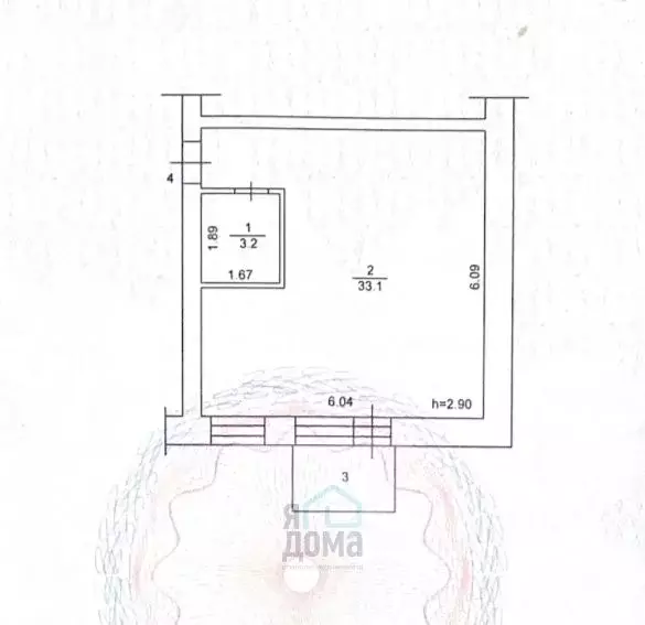 1-к кв. Томская область, Томск пос. Заречный, ул. 1-я Заречная, 6А ... - Фото 2