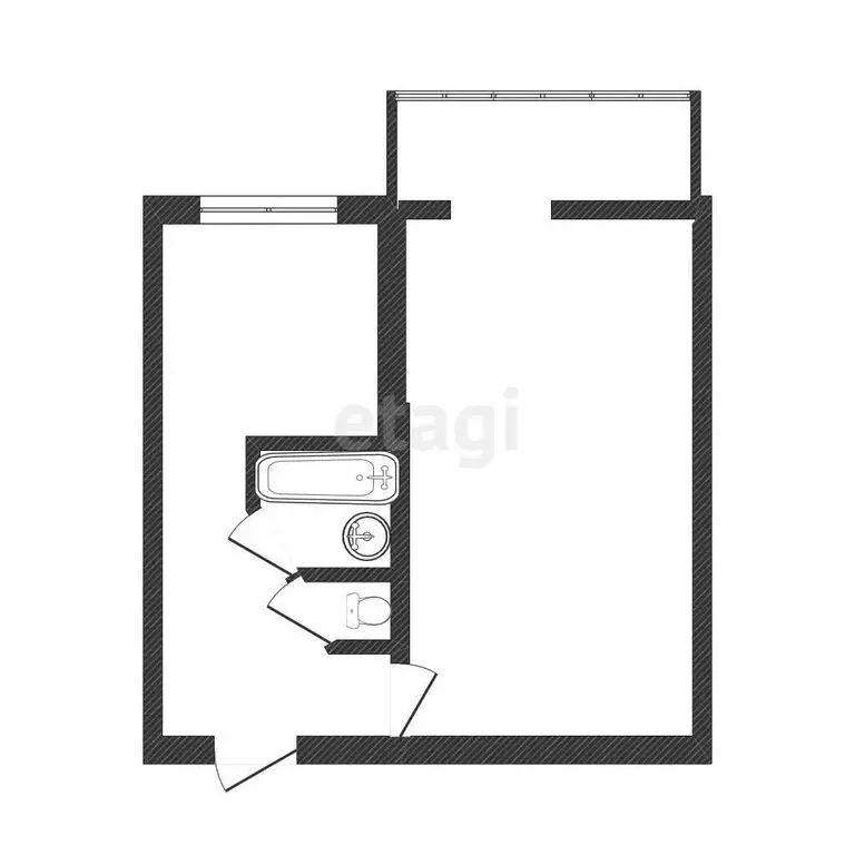 1-комнатная квартира: Иркутск, проспект Маршала Жукова, 86 (33 м) - Фото 1