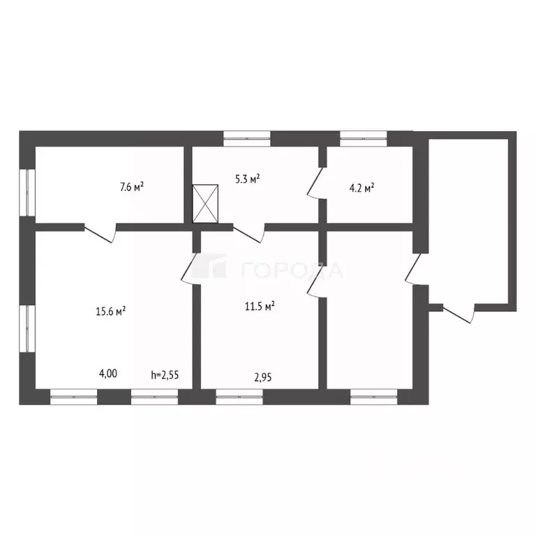 Дом в Кемеровская область, Прокопьевск Печерская ул., 10 (48 м) - Фото 2