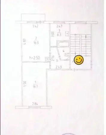 2-к кв. Пермский край, Пермь ул. Александра Щербакова, 39 (46.5 м) - Фото 1