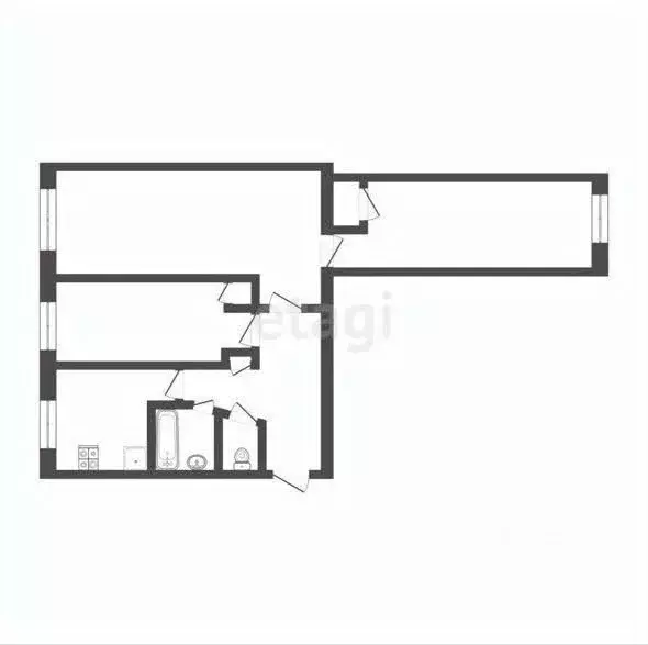 3-к кв. Смоленская область, Вязьма ул. Заслонова, 1 (57.8 м) - Фото 1