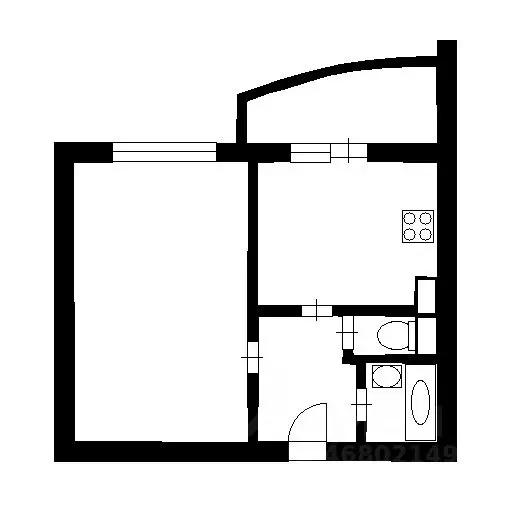 1-к кв. Санкт-Петербург просп. Сизова, 25 (40.0 м) - Фото 1