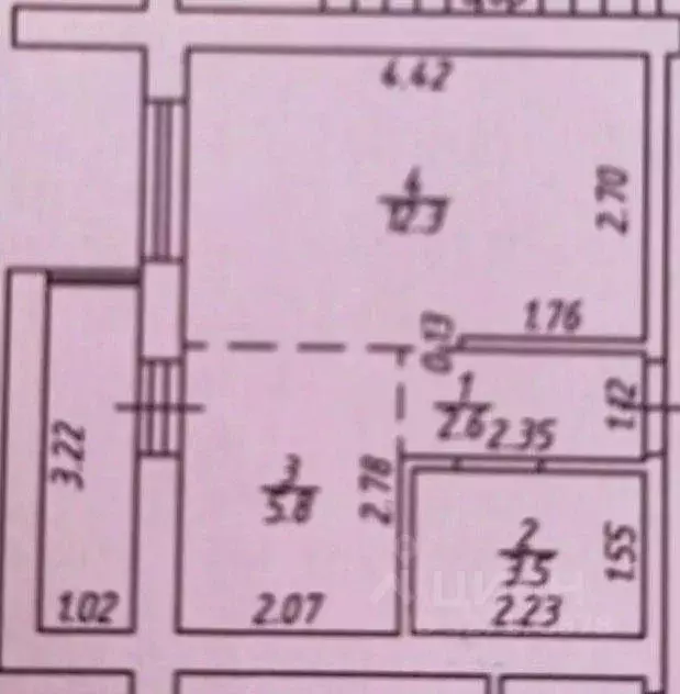 Студия Краснодарский край, Краснодар ул. Калужская, 21 (24.2 м) - Фото 1