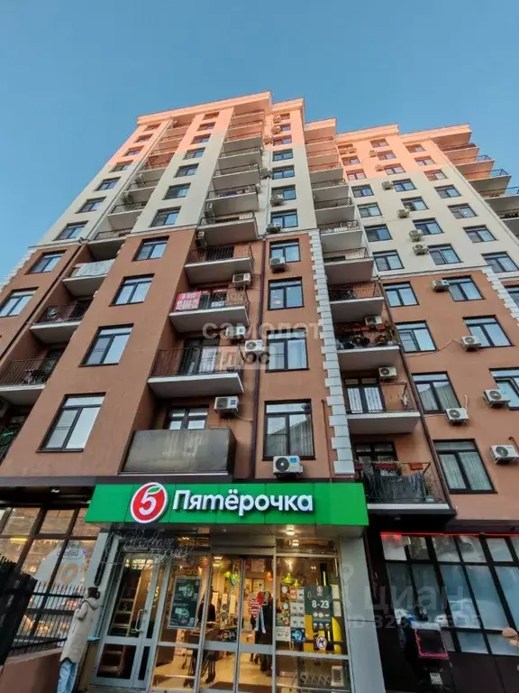 Студия Краснодарский край, Сочи Вишневая ул., 5А (31.0 м) - Фото 1