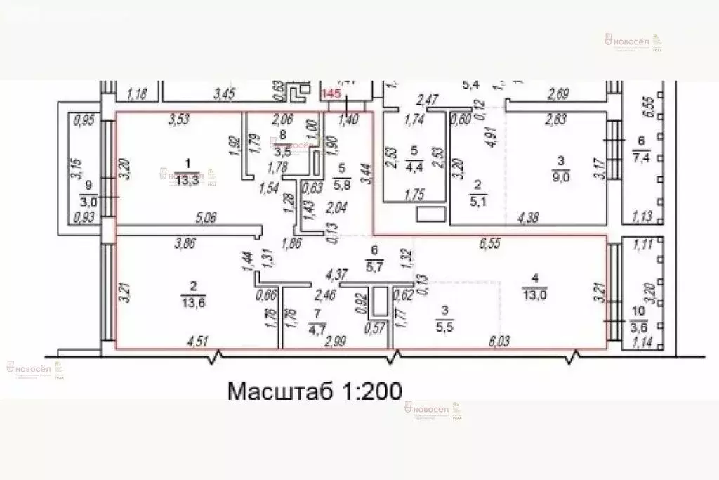 3-комнатная квартира: Екатеринбург, Мраморская улица, 13 (65 м) - Фото 1