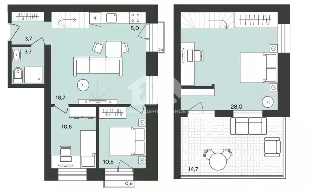 3-к кв. Новосибирская область, Мошковский район, пос. Октябрьский ... - Фото 1