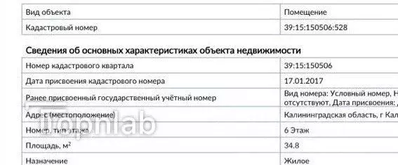 1-к кв. Калининградская область, Калининград ул. Нансена (34.8 м) - Фото 2