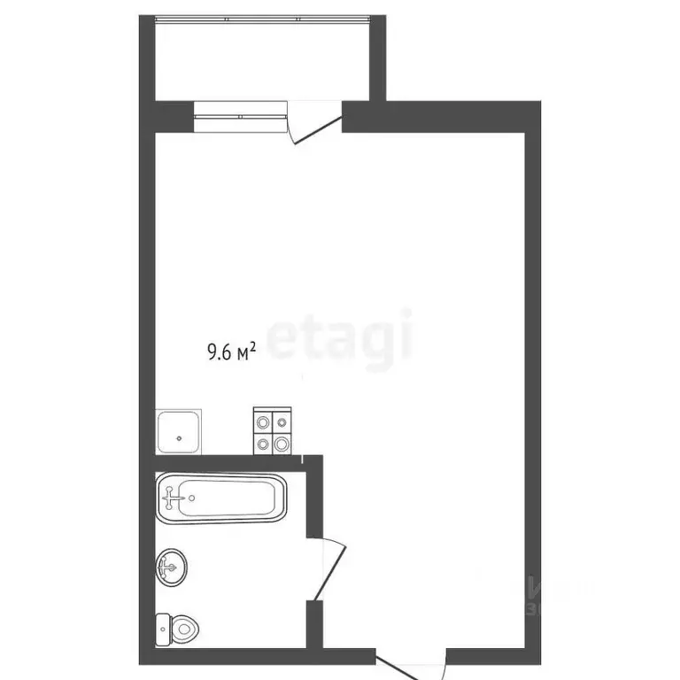 Студия Ярославская область, Ярославль ул. Строителей, 18А (30.0 м) - Фото 2