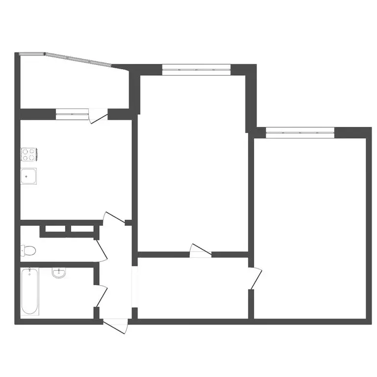 2-комнатная квартира: Тюмень, улица Николая Семёнова, 25 (62.3 м) - Фото 0