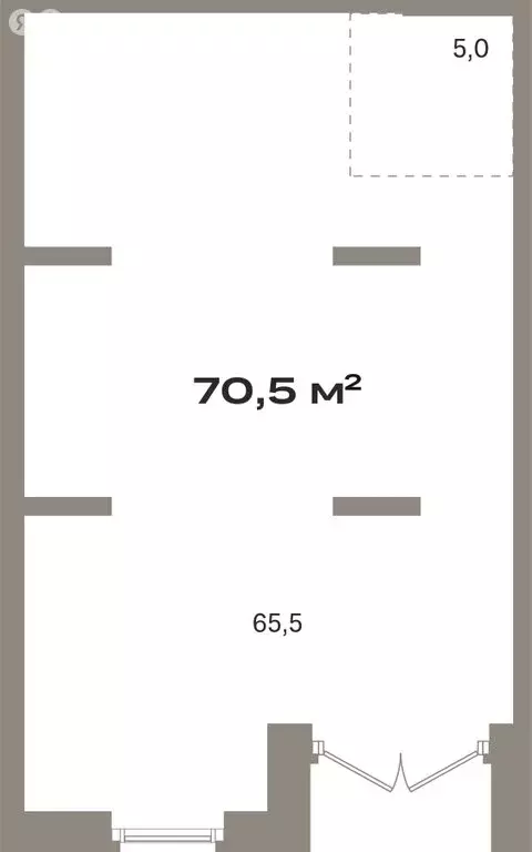 Помещение свободного назначения (70.48 м) - Фото 1