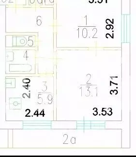 2-к кв. Москва Керченская ул., 1К2 (38.2 м) - Фото 2