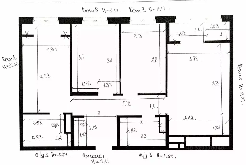 3-к кв. Рязанская область, Рязанский район, Дядьковское с/пос, с. ... - Фото 2