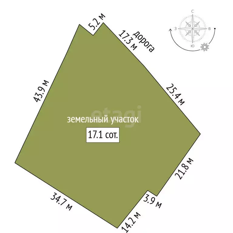 Участок в посёлок Петро-Славянка, улица Труда (17.7 м) - Фото 1
