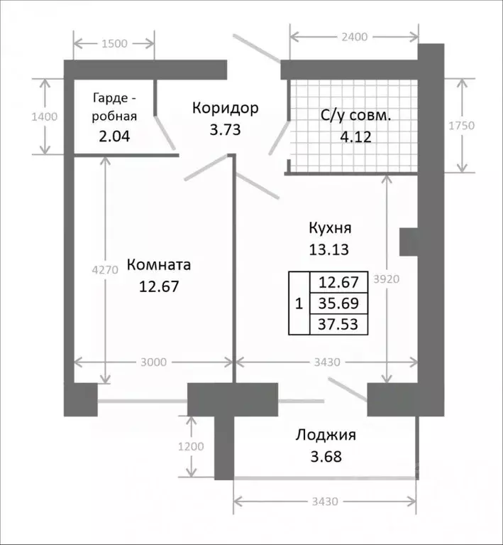1-к кв. Ярославская область, Ярославль Клубная ул., 31А (35.7 м) - Фото 1