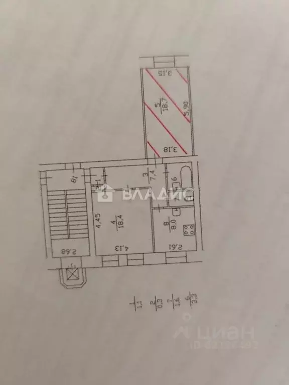 2-к кв. Санкт-Петербург ул. Седова, 19 (59.0 м) - Фото 2