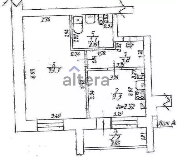 1-к кв. Татарстан, с. Верхний Услон ул. Дальняя, 32А (41.0 м) - Фото 2