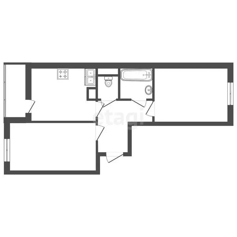 2-комнатная квартира: Мурино, Новая улица, 13к1 (54.2 м) - Фото 0