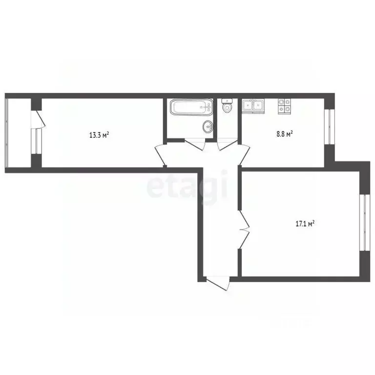 2-к кв. Москва Востряковский проезд, 17К4 (52.0 м) - Фото 1