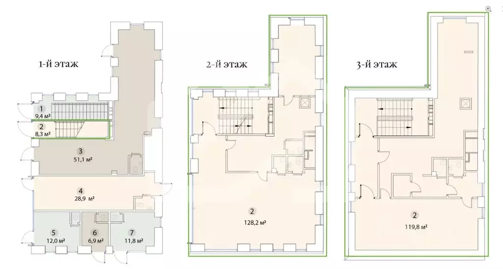 Помещение свободного назначения в Москва ул. Бахрушина, 36/14С3 (256 ... - Фото 2