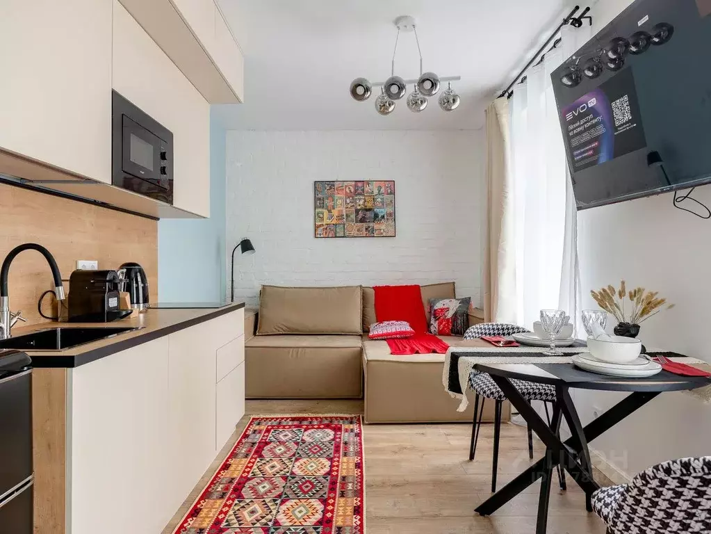 Студия Москва ул. Тимура Фрунзе, 8/5 (25.0 м) - Фото 1