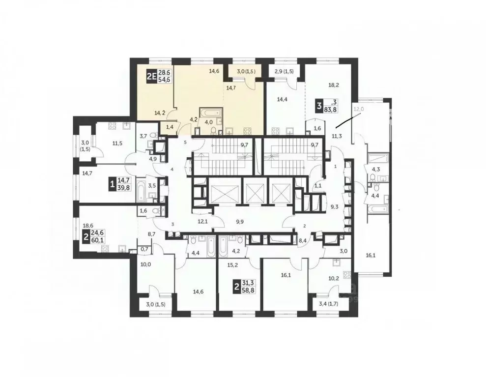 2-к кв. Москва ул. Вильгельма Пика, 1к3 (53.1 м) - Фото 2