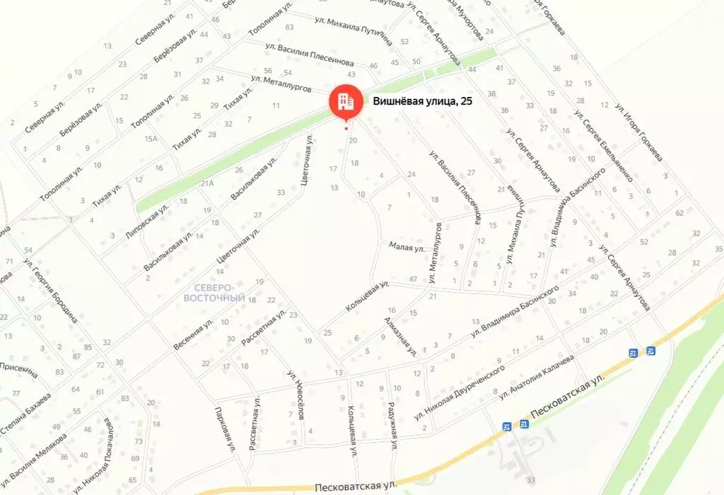 Участок в Грязи, Вишнёвая улица, 25 (16 м) - Фото 1