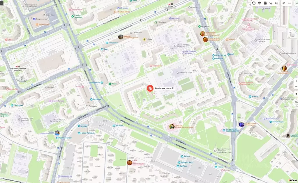 Свободной планировки кв. Москва Веневская ул., 21 (58.9 м) - Фото 0